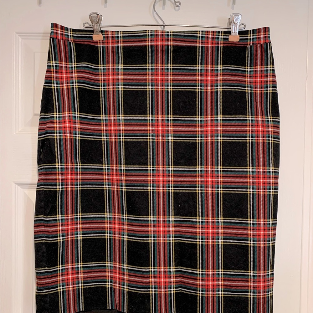 JCrew Plaid Pencil Skirt